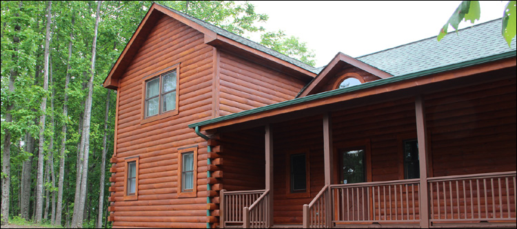 Log Home Staining in Coolville, Ohio