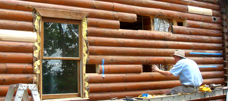 Log Home Repair Athens County, Ohio